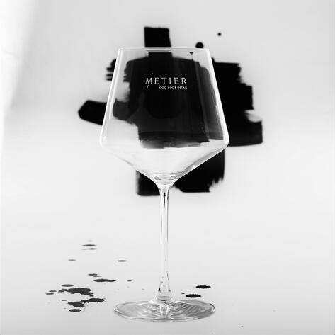wijnglas met logo